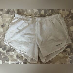 White nike dry fit shorts